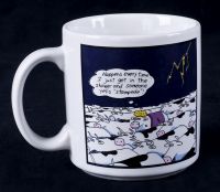 Far Side - Happens Every time Cow Stampede Coffee Mug 1986